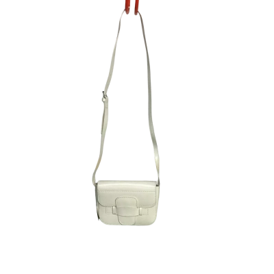 Miniso White Crossbody Saddle Bag