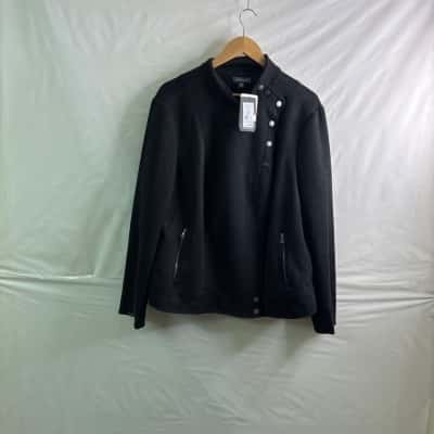 Autograph Womens Size 18 Biker Jacket Black BNWT