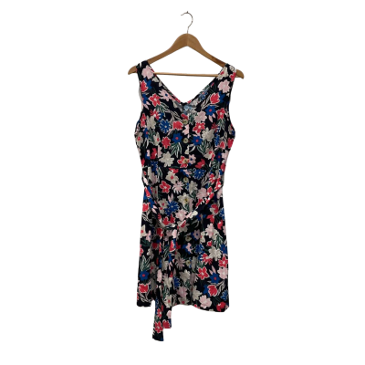 W.Lane Womens  Size 12 Floral Dress / Short Sleeve Dress  Floral / Multicoloured 