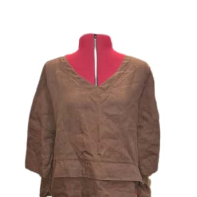 Lintico Womens  Size S Cropped Top Brown 