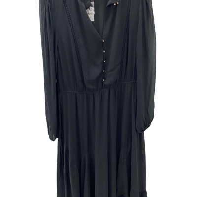 City Chic Womens  Size M Long Sleeve Dress Black  
