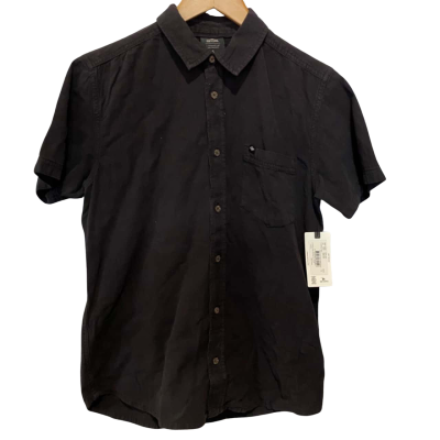 Rip Curl Mens Size S Short Sleeve Shirt Black  