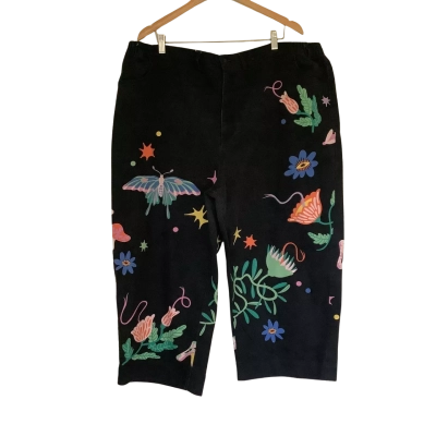 Black Friday.   High Waisted Wide Leg Jean.  Size 22 