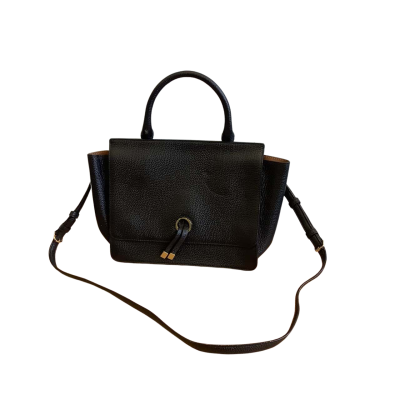 Oroton Women's Textured Leather Cross Body Bag Black  