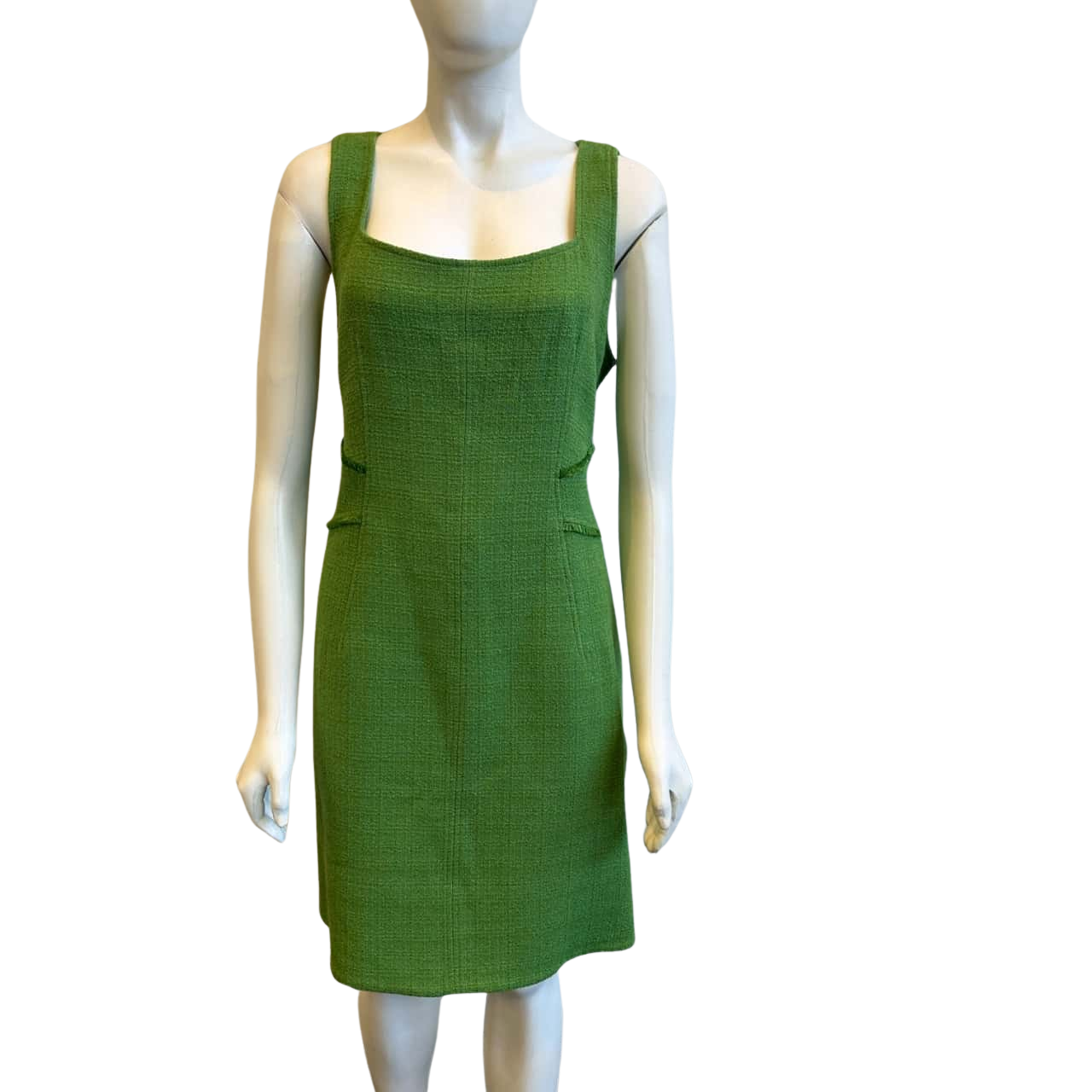BNWT Veronica Maine Women's Size 16 Sleeveless Midi Dress Green (s)