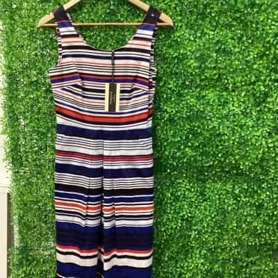 Jane Lamerton Womens  Size 8 Striped dress