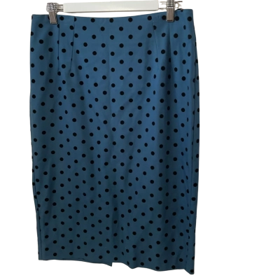  Ever new   Size 14 High Waist Skirt Black  / Blue / Polka Dot 