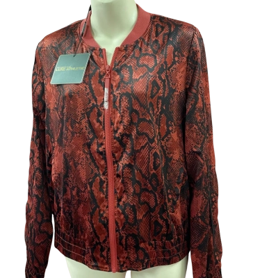 Lorna Jane Women's Bomber Jacket Size XS Cobra Print 