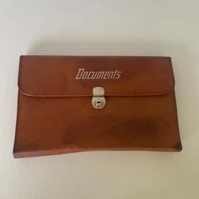Vintage Leather Document Satchel / Binder - Made in Australia