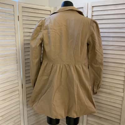 H&M Womens  Size 6 Open Jacket Beige 