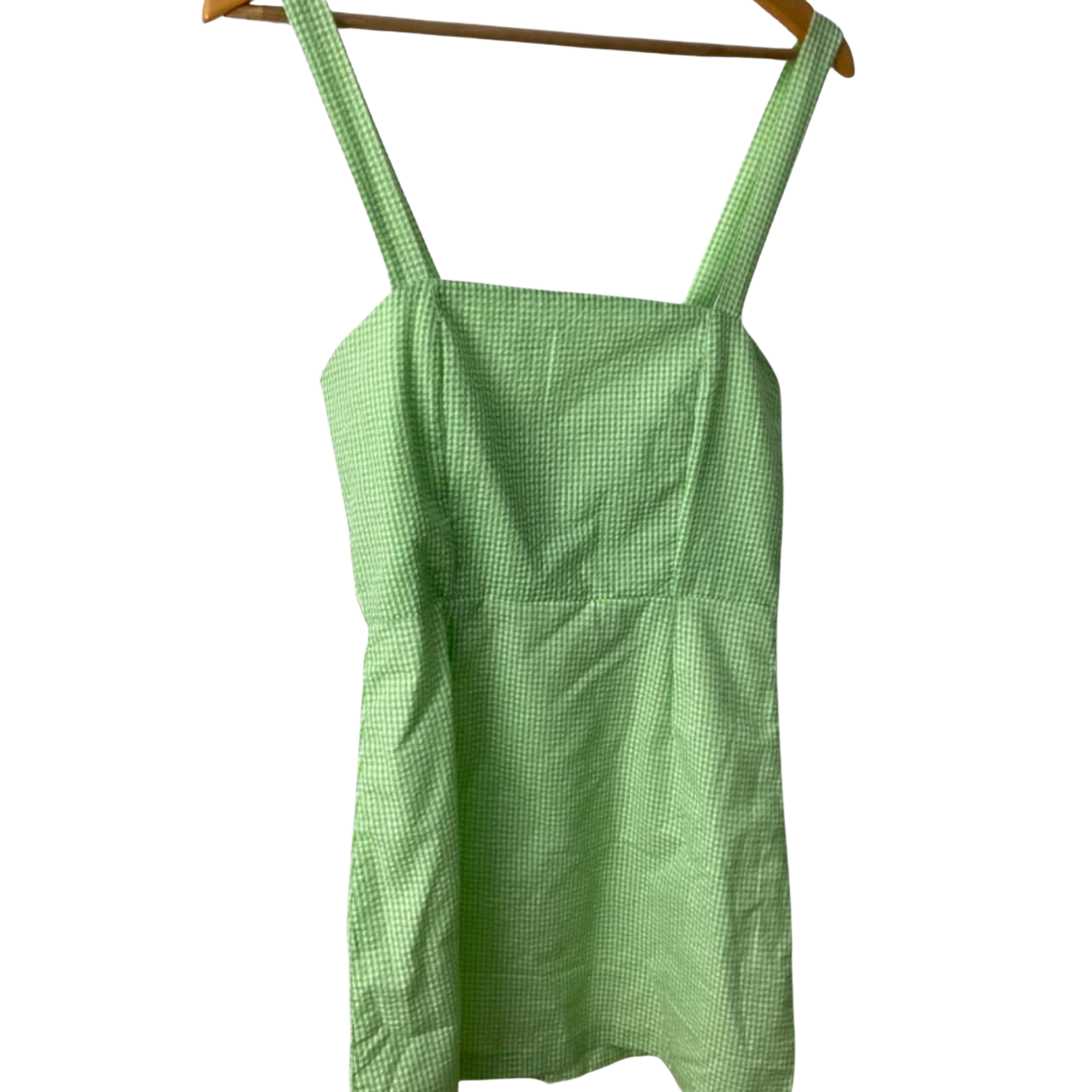 Princess Polly Womens Size S Mini Dress Checked / Green / White