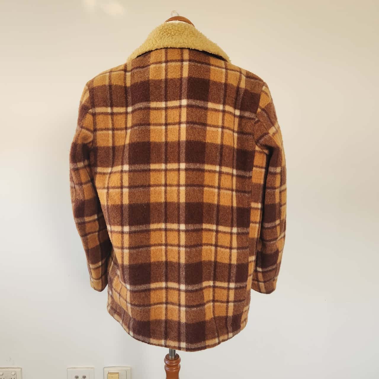 Vintage 70s Spicer Sportswear Wool Tartan and Sherpa Lumber Jack Jacket