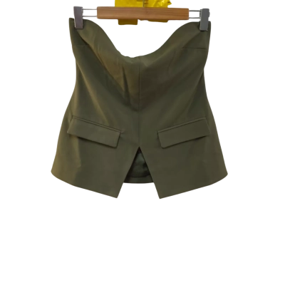 BNWT Raef The Label Bodice Top  Size 10 Olive 