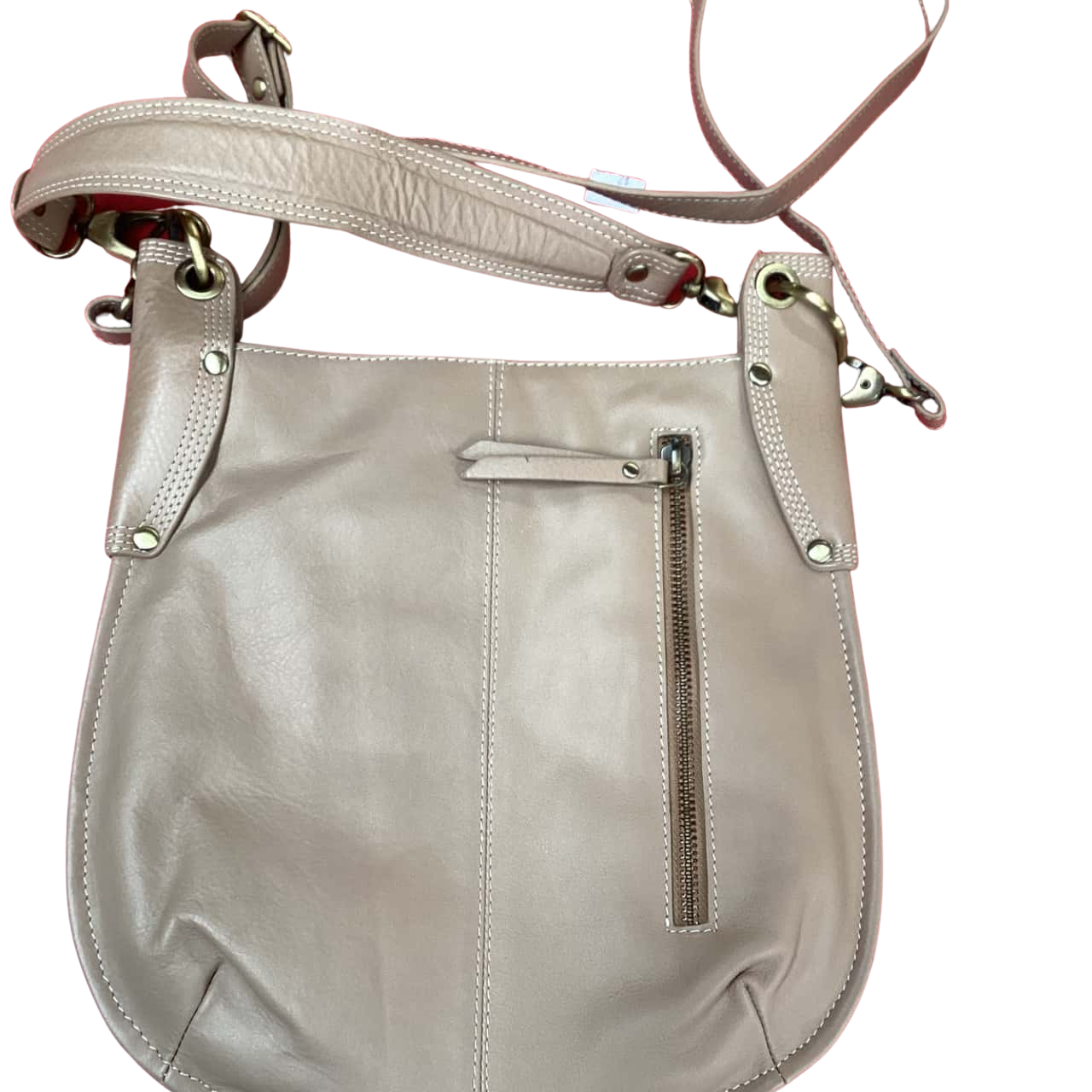 Manzoni Womens Cross Body Bag Beige (s)