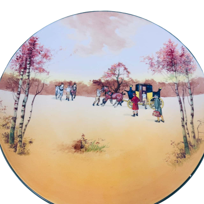 Royal Doulton "Coaching Day" Coaching Series Plate D2716  -England c.1905-1955 