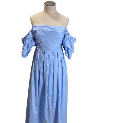 Billy J Pale Blue Off The Shoulder Dress Size 10