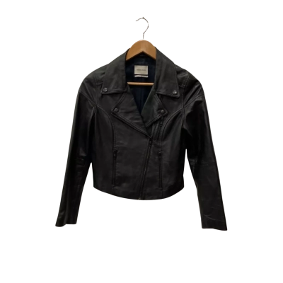 Abrand Jeans Womens  Size 6 Biker/ Leather Jacket Black  