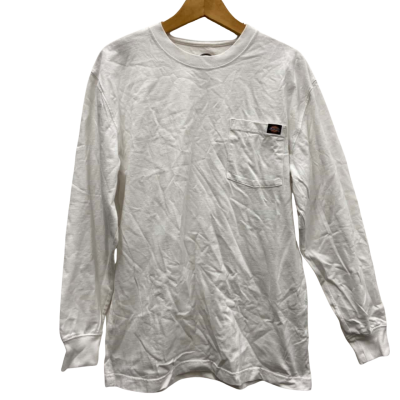Dickies Mens  Size M Long Sleeve Top White 