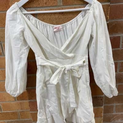 Showpo Womens  Size 10 Cream Dress 