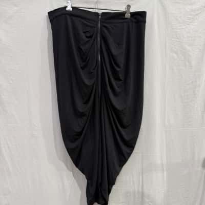 BNWT CITY CHIC Black Drape Skirt Size XS