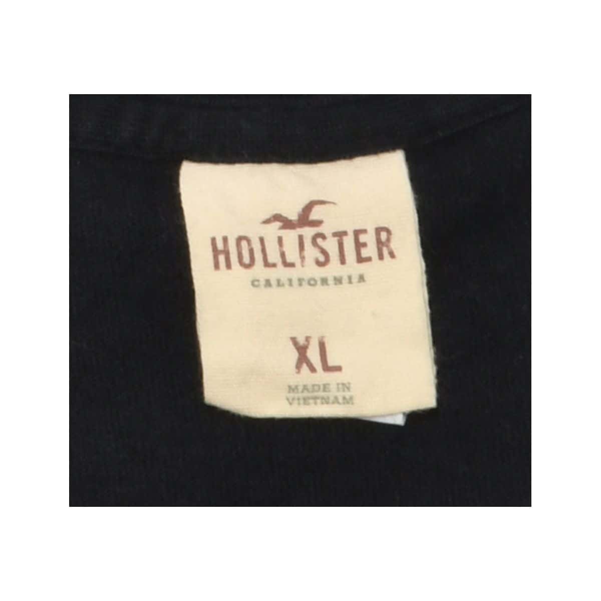 Hollister Mens Size SM `JUST COASTIN" Black Tee