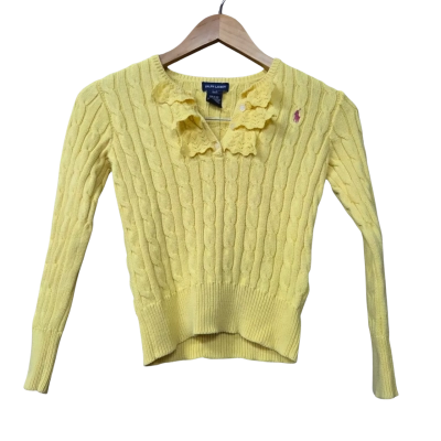 Ralph Lauren Kids Size 7 Yellow Jumper