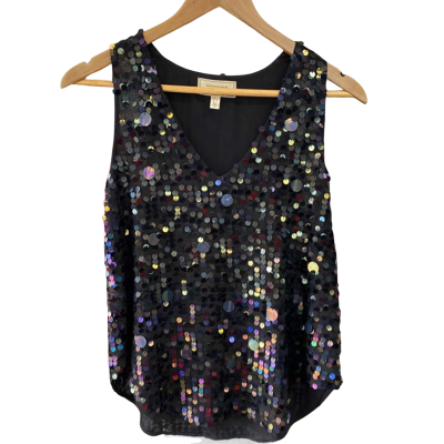 Anthropologie Moulinette Soeurs Womens  Size 6 Party Top / Sleeveless Top Black  