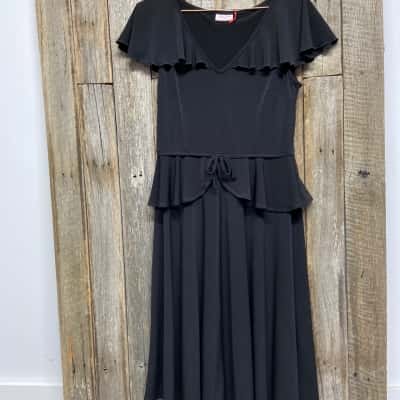 Leona Edmiston Womens  Size 1 Black Dress 