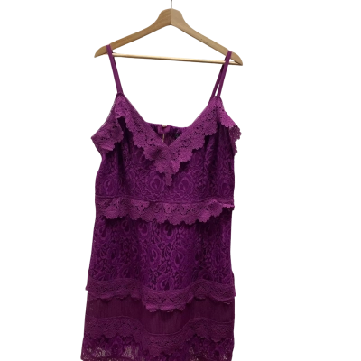 City Chic Womens  Size M Purple Dress