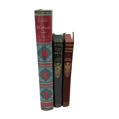 Vintage Book Bundle - Pride and Prejudice, Wuthering Heights & Little Women