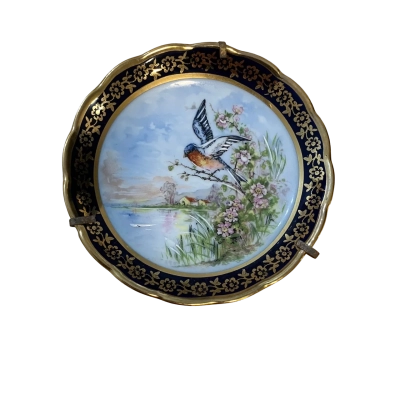 Limoges - porcelain cabinet display plate