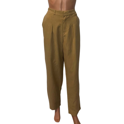 Silk Laundry Womens  Size S Wide Leg Pants Beige 