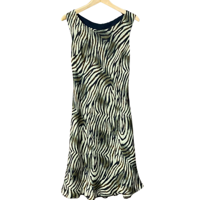 Vintage Le Secret Womens Size 10 Animal Print Brown Dress