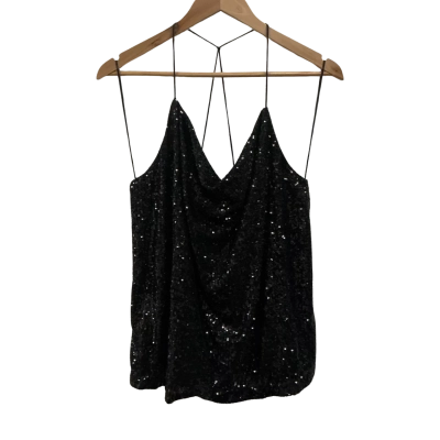 Witchery Womens  Size XL Cropped Top Black 