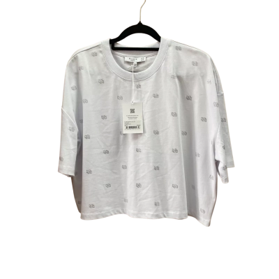 D-Luxe Womens  Size XL Short Sleeve Shirt White 
