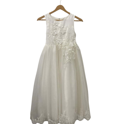 Ollies Place Girls Size 12 Flower Girls Dress White 