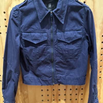 G-Star Raw - Navy Cropped Jacket (Women's Size S)