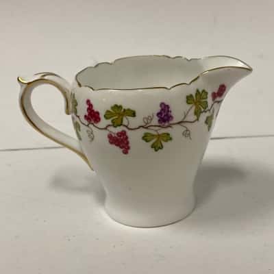 Shelley Wine Grape fine bone china creamer