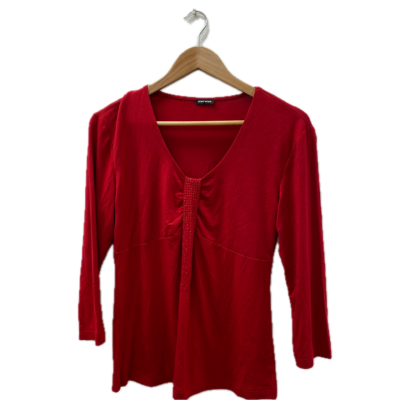 Gerry Weber Womens Top   Size 38 V-Neck Red 