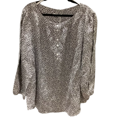 Regatta Womens  Size 16 3/4 Sleeve Top Black  / White RRP $59.95