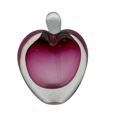 Murano Style Heart Shaped Glass Perfume Bottle