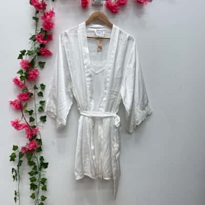 Bras N Things Womens  Pyjamas Set Size L White 