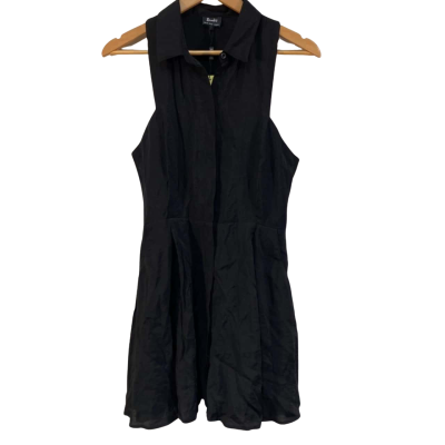 Bardot Womens  Size 10 Shirt Dress Black  