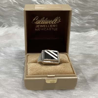 Mens Sterling Silver Signet Ring 