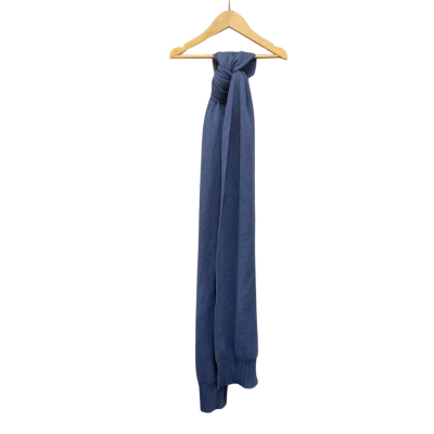 Bridge & Lord Womens  Merino Cashmere Scarf Blue 
