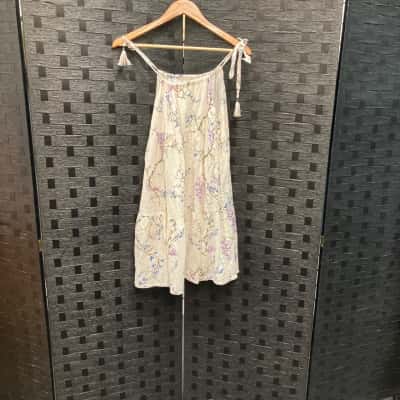 Zimmermann Womens  Size 8 Shoestring Strap Top Floral 