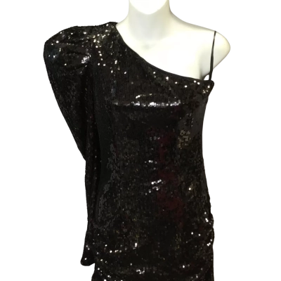 NWT Boohoo Womens  Size 8 Mini Dress Black  