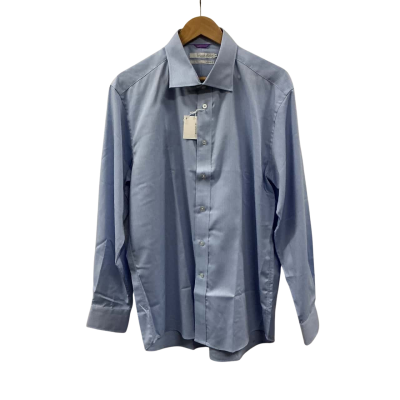 Brooksfield Mens Size 44 Business Shirt Blue 