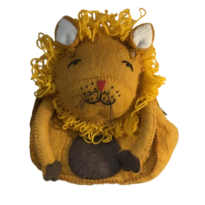  100% Wool Hamd Made in Nepal Lion Back Pack 