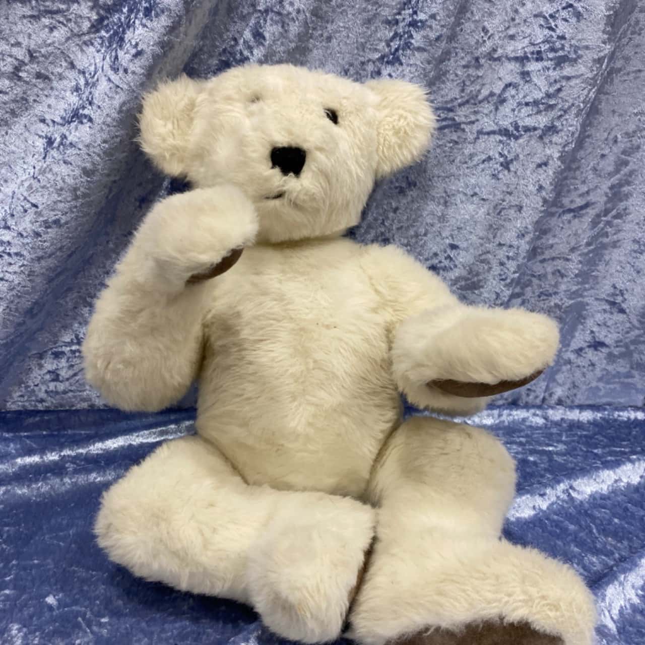 White Teddy Bear Handmade by Anna Muryechi(s) - Used Good | Salvos Stores